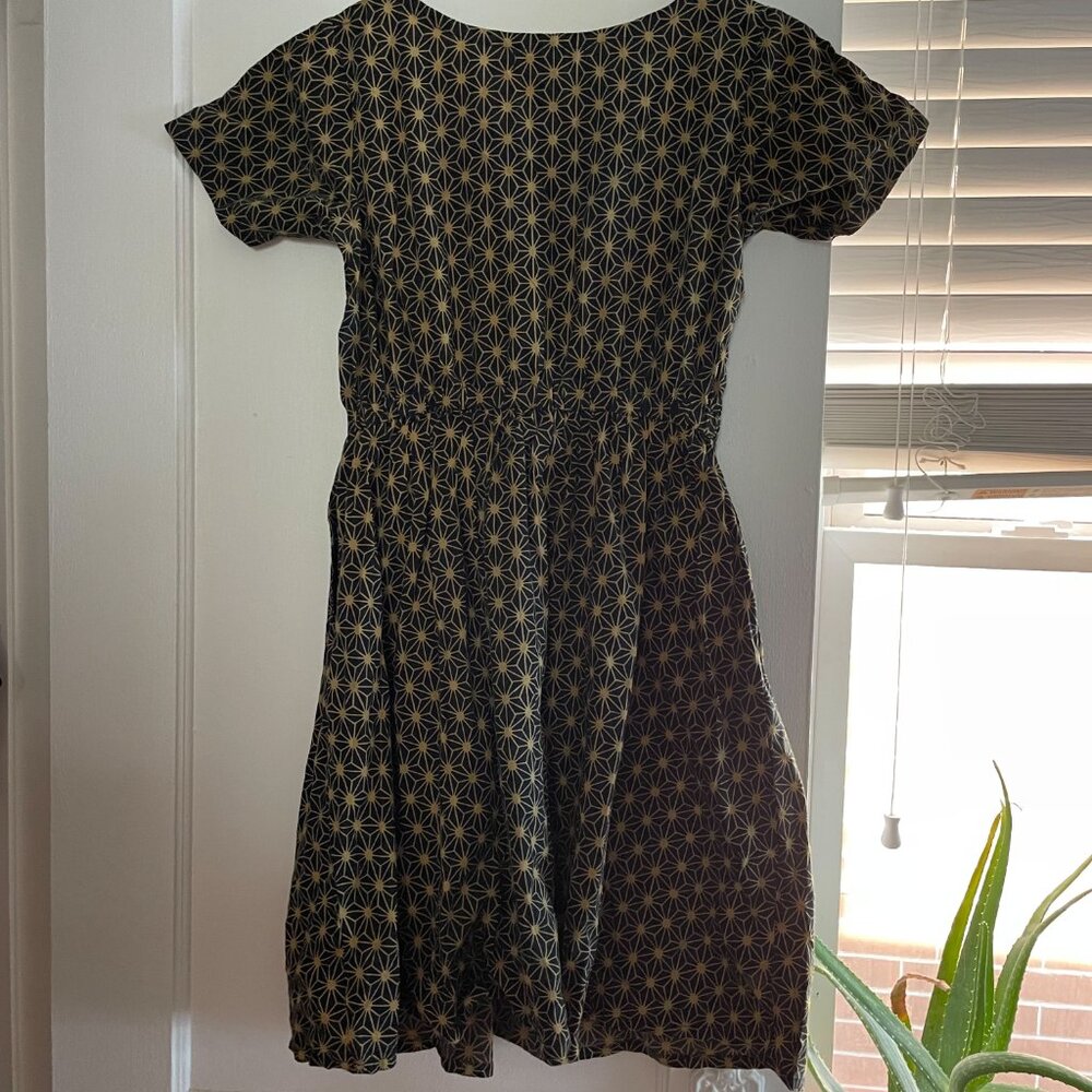 Mata Traders Paper Doll Dress - Black/Gold | Size Small - Picture 6 of 7